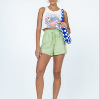 Claudette Gingham Shorts Green