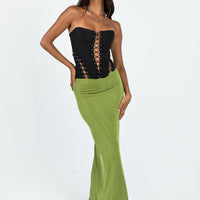 Harriette Maxi Skirt Green