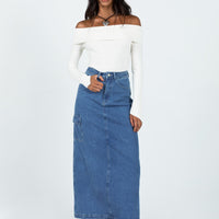 Harben Denim Maxi Skirt