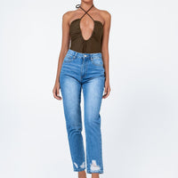 Abarca Straight Leg Denim Jeans