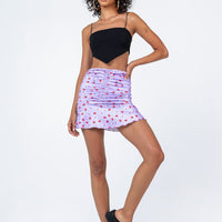 Amelia Mini Skirt Purple