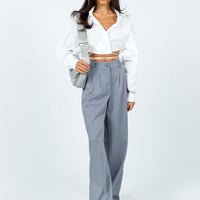 Archer Pants Pinstripe Grey Petite