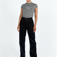 Uptown Cord Pants Black