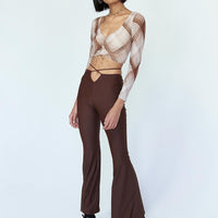 Cooper Tie Waist Pants Brown