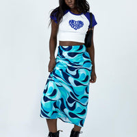 Tobin Maxi Skirt Blue