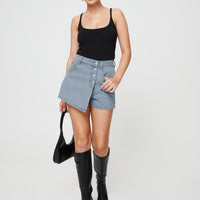 Merthyr Denim Skort Mid Wash