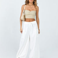 Brunie Pants White