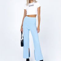 Allen Ribbed Pants Blue