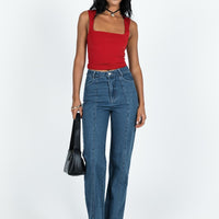 Kirk Straight Leg Jeans Dark Wash Denim