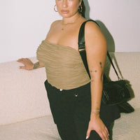 Fallout Mid Rise Cargo Pants Black Curve