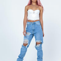 Moxie Straight Leg Denim Jeans