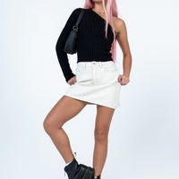 Edyn Mini Skirt White