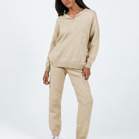 Waite Knit Pants Beige