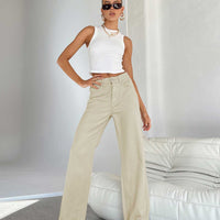 Milford Wide Leg Jean Denim Stone