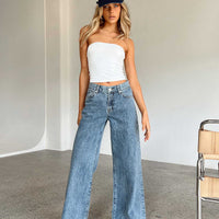 Clarke Low Waist Baggy Jeans Denim