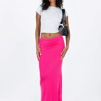 Harriette Maxi Skirt Pink