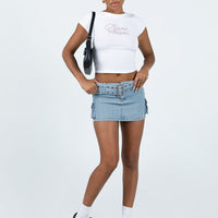 Iconic Cargo Mini Skirt Denim