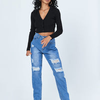 Lisbon Ripped Denim Jeans