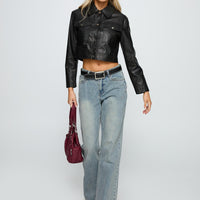Echo Park High Rise Straight Leg Jeans Vintage Wash