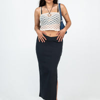 Abigail Midi Skirt Black Petite