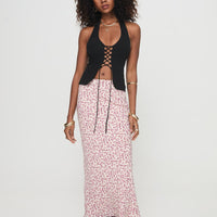Mariposa Maxi Skirt Beige Floral
