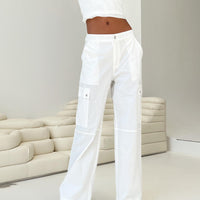 Toscan Cargo Pants White
