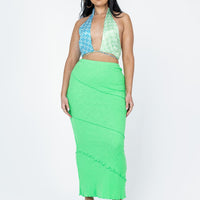 Oscar Maxi Skirt Apple Green