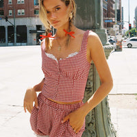 Bruncheon Shorts Red/White