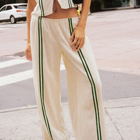 Telling Lies Pants White / Green