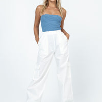 Lista Elastic Pocket Pants White