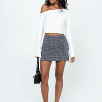 Selby Mini Skirt Grey Check