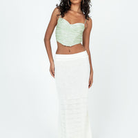 Edin Maxi Skirt White