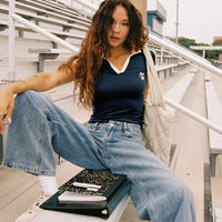 Serenitia Mid Rise Straight Leg Jeans Light Wash