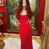 Orianne Maxi Skirt Red