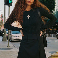 Kinzlee Mini Skirt Black