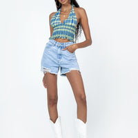 Geneva Light Wash Denim Shorts