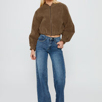 Saving Up Stud Detail Jeans Mid Blue