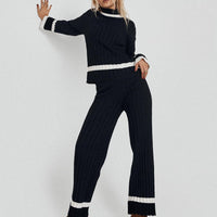 Montenegro Knit Pants Black / Cream