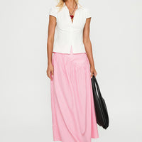 Apresia Maxi Skirt Pink Gingham