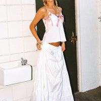 Garden Party Maxi Skirt White
