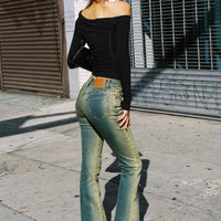 Sandman Flare Jeans Antique Wash