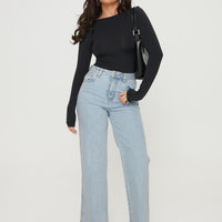 Arlington Straight Leg Denim Jeans Light Wash Petite