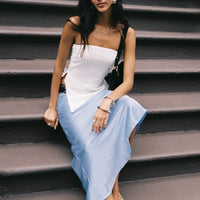 Resistance Asymmetrical Maxi Skirt Blue