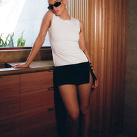 Back 2k Mini Skirt Black