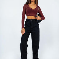 Kalinda Denim Jeans Black