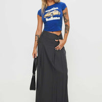 Boss Girl Maxi Skirt Slate
