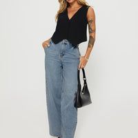 Jewelz High Rise Wide Leg Jeans Light Wash