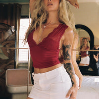 Brinnley Mini Skirt White