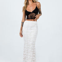 Azra Maxi Skirt White
