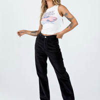 Kalinda Jeans Black Cord